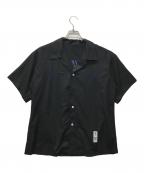 sulvam×KOZABUROサルバム×コウザブロウ）の古着「オープンカラースーベニアシャツ」｜ブラック