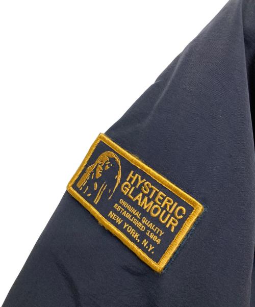 Hysteric Glamour（ヒステリックグラマー）Hysteric Glamour (ヒステリックグラマー) ワッペン付ダウンジャケット/0234AB04 ネイビー サイズ:MEDIUMの古着・服飾アイテム