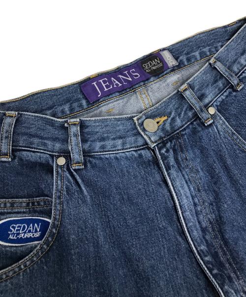 SEDAN ALL-PURPOSE（セダンオールパーパス）SEDAN ALL-PURPOSE (セダンオールパーパス) オーバルロゴ テーパードデニムパンツ インディゴ サイズ:SIZE Mの古着・服飾アイテム