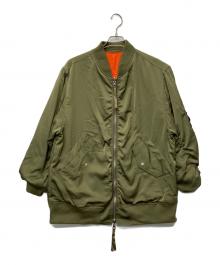 As know as de base（アズノゥアズ ドゥ バズ）の古着「リバーシブル隠れベアロイドMA－1」｜カーキ