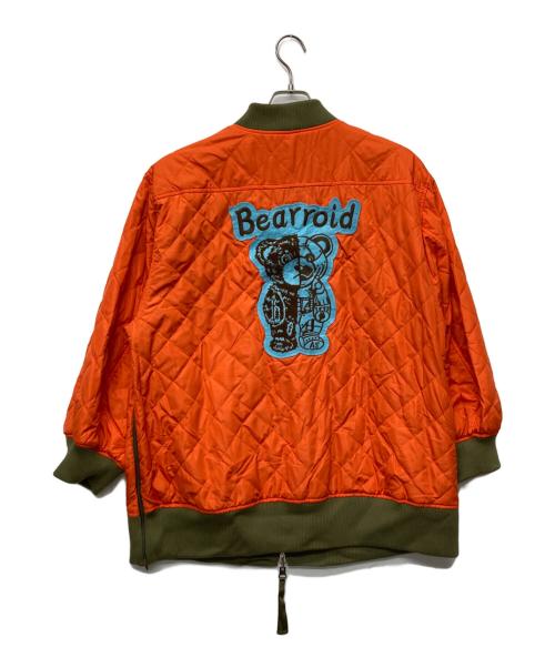 As know as de base（アズノゥアズ ドゥ バズ）As know as de base (アズノゥアズ ドゥ バズ) リバーシブル隠れベアロイドMA－1 カーキ サイズ:3の古着・服飾アイテム