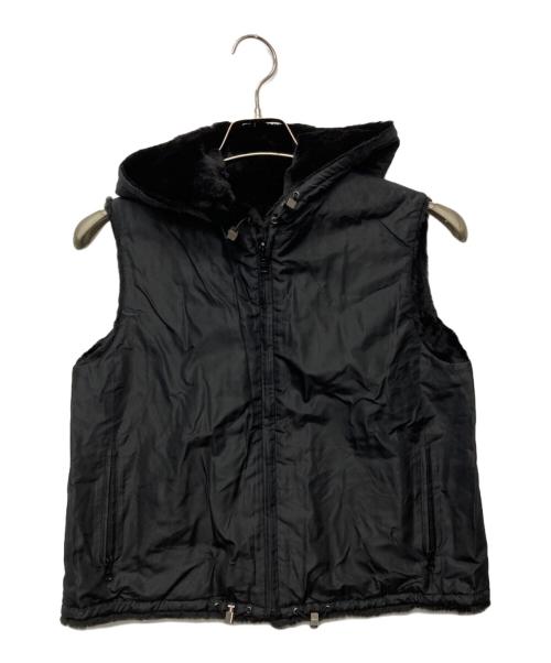 FOXEY BOUTIQUE（フォクシー ブティック）FOXEY BOUTIQUE (フォクシー ブティック) リバーシブルウィーゼルファーベスト ブラック サイズ:Fの古着・服飾アイテム