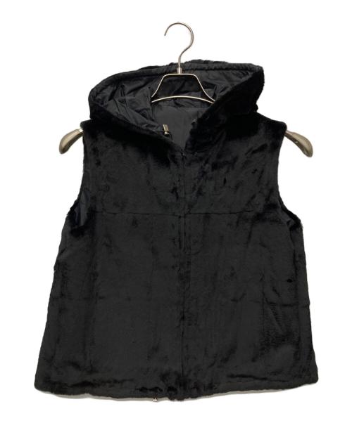 FOXEY BOUTIQUE（フォクシー ブティック）FOXEY BOUTIQUE (フォクシー ブティック) リバーシブルウィーゼルファーベスト ブラック サイズ:Fの古着・服飾アイテム