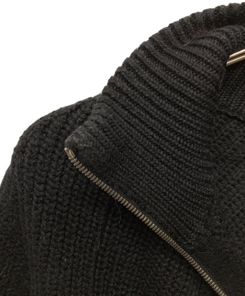 BATONER（バトナ―）BATONER (バトナ―) シグネチャー ドライバーズニット ジップ カーディガン/SIGNATURE DRIVER'S KNIT SWEATER ブラック サイズ:1の古着・服飾アイテム