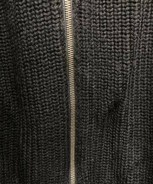 BATONER（バトナ―）BATONER (バトナ―) シグネチャー ドライバーズニット ジップ カーディガン/SIGNATURE DRIVER'S KNIT SWEATER ブラック サイズ:1の古着・服飾アイテム