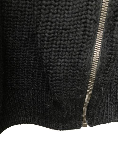 BATONER（バトナ―）BATONER (バトナ―) シグネチャー ドライバーズニット ジップ カーディガン/SIGNATURE DRIVER'S KNIT SWEATER ブラック サイズ:1の古着・服飾アイテム