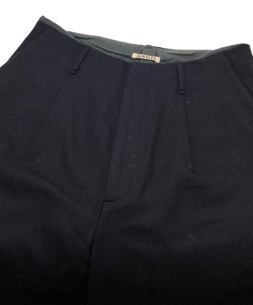 AURALEE（オーラリー）AURALEE (オーラリー) 1タックウールワイドパンツ ネイビー サイズ:3の古着・服飾アイテム