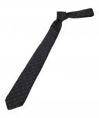 ）の古着「ブランドロゴ シルクネクタイ」｜ブラック