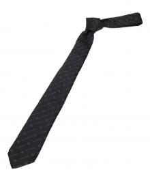 GIVENCHY（ジバンシィ）の古着「ブランドロゴ シルクネクタイ」｜ブラック