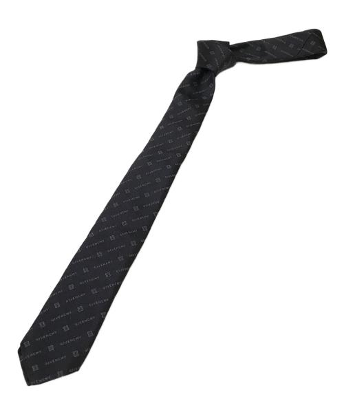 GIVENCHY（ジバンシィ）GIVENCHY (ジバンシィ) ブランドロゴ シルクネクタイ ブラック サイズ:表記なしの古着・服飾アイテム