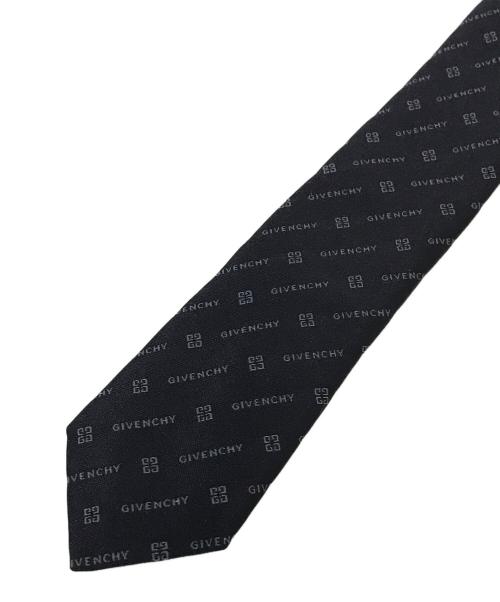 GIVENCHY（ジバンシィ）GIVENCHY (ジバンシィ) ブランドロゴ シルクネクタイ ブラック サイズ:表記なしの古着・服飾アイテム