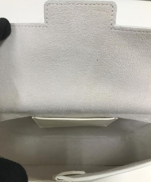 STUDIO NICHOLSON（スタジオ ニコルソン）STUDIO NICHOLSON (スタジオ ニコルソン) フォーチュナ ショルダーバッグ ホワイトの古着・服飾アイテム