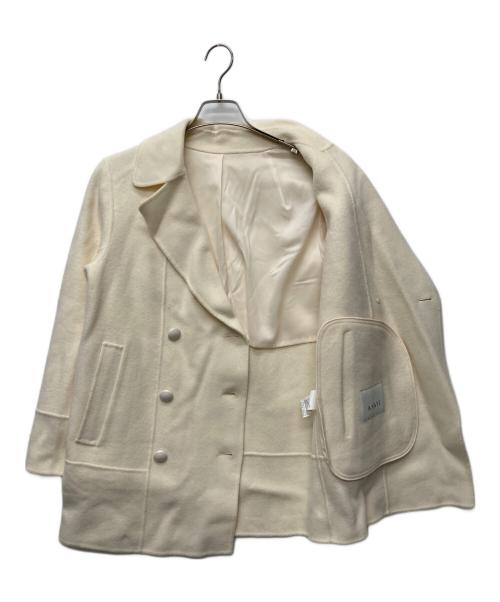 ANAYI（アナイ）ANAYI (アナイ) ウールダブルコート アイボリー サイズ:36の古着・服飾アイテム