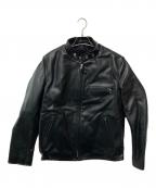 Schottショット）の古着「ライナー付シングルレザーライダースジャケット/641RIDERS」｜ブラック