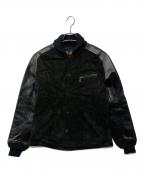 Y'2 leatherワイツーレザー）の古着「ステアスエード×ヴィンテージポニー ファラオジャケット/PB-147」｜ブラック