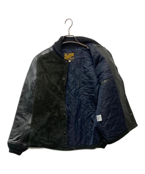 Y'2 leather（ワイツーレザー）Y'2 LEATHER (ワイツーレザー) ステアスエード×ヴィンテージポニー ファラオジャケット/PB-147 ブラック サイズ:40の古着・服飾アイテム