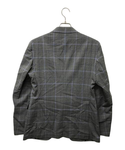 TAGLIATORE（タリアトーレ）TAGLIATORE (タリアトーレ) ピークドラペル2Bグレンチェックセットアップスーツ グレー サイズ:SIZE 46/8 Rの古着・服飾アイテム