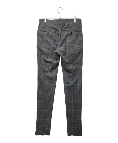 TAGLIATORE（タリアトーレ）TAGLIATORE (タリアトーレ) ピークドラペル2Bグレンチェックセットアップスーツ グレー サイズ:SIZE 46/8 Rの古着・服飾アイテム