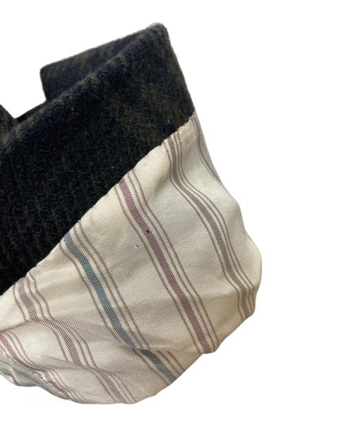 LARDINI（ラルディーニ）LARDINI (ラルディーニ) イージータータンチェックダブルブレストチェスターフィールドコート ブラック×グリーン サイズ:44の古着・服飾アイテム