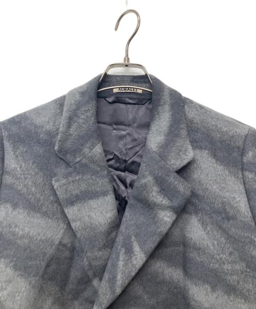AURALEE（オーラリー）AURALEE (オーラリー) ウールカシミヤジャガードメルトンチェスターフィールドコート/A21AC01JM グレー サイズ:4の古着・服飾アイテム
