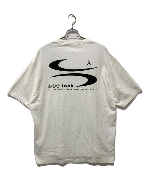 JORDAN（ジョーダン）JORDAN (ジョーダン) Travis Scott (トラヴィス・スコット) M J TS Logo TEE Palomino ホワイト サイズ:XLの古着・服飾アイテム