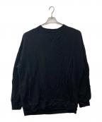 Porter Classicポータークラシック）の古着「ピースコットンクルーネックスウェット/PEACE COTTON CREW NECK」｜ブラック