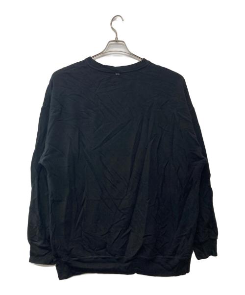 Porter Classic（ポータークラシック）Porter Classic (ポータークラシック) ピースコットンクルーネックスウェット/PEACE COTTON CREW NECK ブラック サイズ:XXLの古着・服飾アイテム