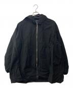 digawel×F/CE.ディガウェル×エフシーイー）の古着「ウールフーデッドジャケット/STLTH ジップ フーディー」｜ブラック