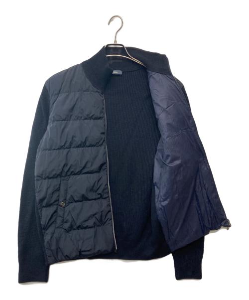 HERNO（ヘルノ）HERNO (ヘルノ) アルデシア＆フィンガル カーディガン/ARDESIA & FINGAL BOMBER ネイビー サイズ:50の古着・服飾アイテム