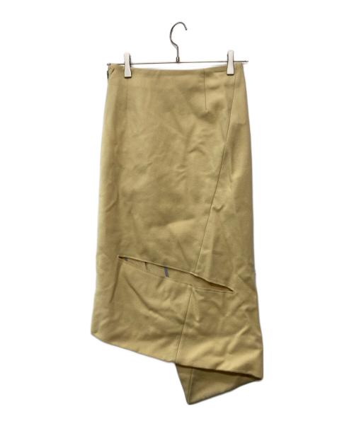 sacai（サカイ）sacai (サカイ) ウールジップメルトンスカート//WOOL MELTON SKIRT アイボリーの古着・服飾アイテム