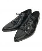 D&G DOLCE & GABBANAディーアンドジー ドルチェ＆ガッバーナ）の古着「エナメルレザーシューズ」｜ブラック