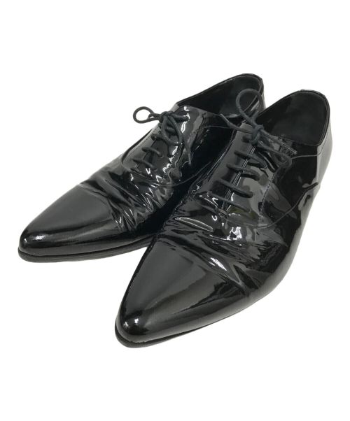D&G DOLCE & GABBANA（ディーアンドジー ドルチェ＆ガッバーナ）D&G DOLCE & GABBANA (ディーアンドジー ドルチェ＆ガッバーナ) エナメルレザーシューズ ブラック サイズ:SIZE 41の古着・服飾アイテム