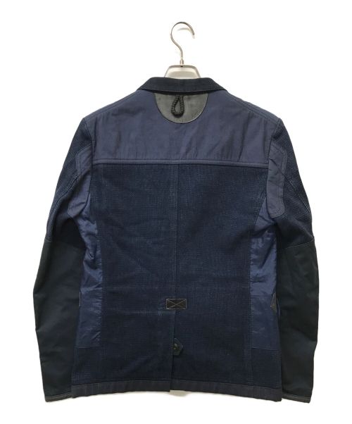 JUNYA WATANABE MAN COMME des GARCONS（ジュンヤワタナベ コムデギャルソン）JUNYA WATANABE MAN COMME des GARCONS (ジュンヤワタナベ コムデギャルソン) 刺し子パッチワークテーラードジャケット ネイビー サイズ:SIZE Sの古着・服飾アイテム