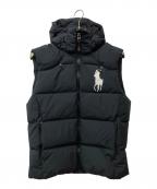 POLO RALPH LAURENポロ・ラルフローレン）の古着「ポニー刺繍付ダウンベスト」｜ブラック