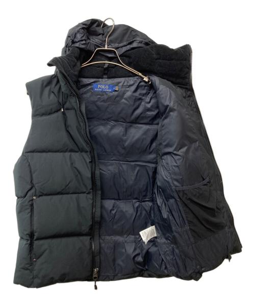 POLO RALPH LAUREN（ポロ・ラルフローレン）POLO RALPH LAUREN (ポロ・ラルフローレン) ポニー刺繍付ダウンベスト ブラック サイズ:Mの古着・服飾アイテム
