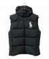 POLO RALPH LAUREN（ポロ・ラルフローレン）の古着「ポニー刺繍付ダウンベスト」｜ブラック