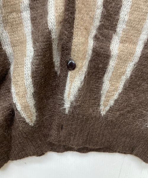 Needles（ニードルズ）Needles (ニードルズ) JOURNAL STANDARD (ジャーナルスタンダード) 別注フレイムモヘアカーディガン/J0397 ブラウン サイズ:Lの古着・服飾アイテム