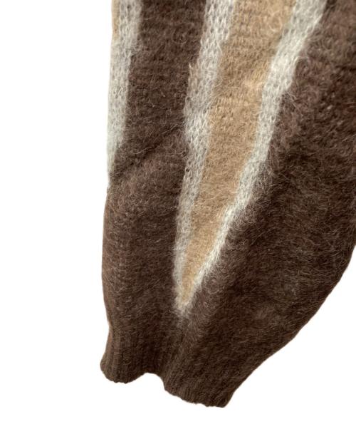 Needles（ニードルズ）Needles (ニードルズ) JOURNAL STANDARD (ジャーナルスタンダード) 別注フレイムモヘアカーディガン/J0397 ブラウン サイズ:Lの古着・服飾アイテム