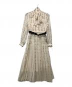 Diagramダイアグラム）の古着「総柄ワンピース」｜ベージュ