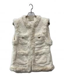 UNITED ARROWS（ユナイテッドアローズ）の古着「シャギーツイードベスト」｜ホワイト