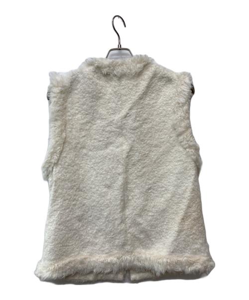 UNITED ARROWS（ユナイテッドアローズ）UNITED ARROWS (ユナイテッドアローズ) シャギーツイードベスト ホワイト サイズ:36の古着・服飾アイテム