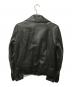 EMMETI (エンメティ) BEAMS (ビームス) 別注ラムレザーライダースジャケット ブラック サイズ:SIZE 44：32000円