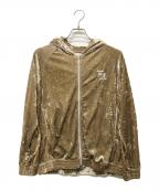 FUTURE ARCHIVEフューチャー アーカイブ）の古着「ベロアジップパーカー」｜ベージュ