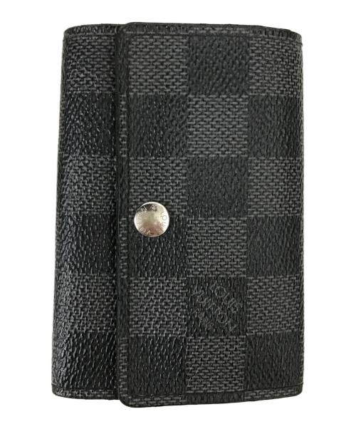 LOUIS VUITTON（ルイ ヴィトン）LOUIS VUITTON (ルイ ヴィトン) ミュルティクレ 6キーケース ブラック×グレーの古着・服飾アイテム