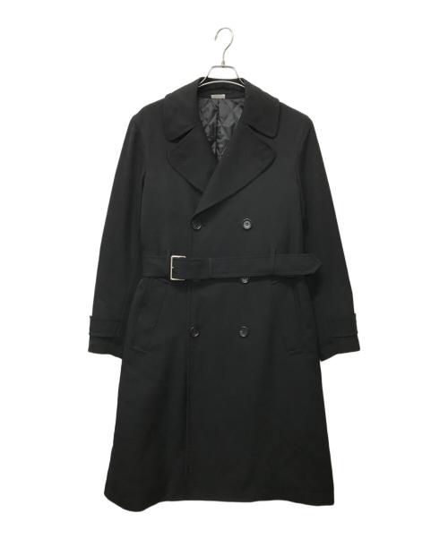 COMME des GARCONS HOMME DEUX（コムデギャルソン オム ドゥ）COMME des GARCONS HOMME DEUX (コムデギャルソン オム ドゥ) ウールギャバジントレンチコート ブラック サイズ:SIZE Sの古着・服飾アイテム