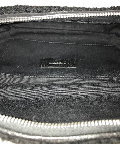Saint Laurent Paris（サンローランパリ）Saint Laurent Paris (サンローランパリ) ボアウエストバッグ ブラックの古着・服飾アイテム