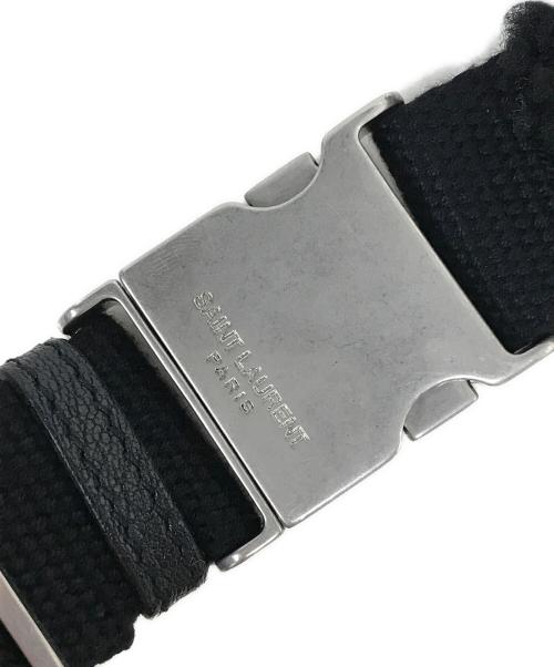 Saint Laurent Paris（サンローランパリ）Saint Laurent Paris (サンローランパリ) ボアウエストバッグ ブラックの古着・服飾アイテム