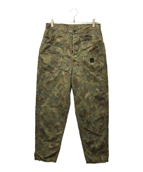 KAPITAL NAVY（キャピタル ネイビー）KAPITAL NAVY (キャピタル ネイビー) ピーアスマークカモフロントポケットパンツ グリーン サイズ:SIZE 2の古着・服飾アイテム