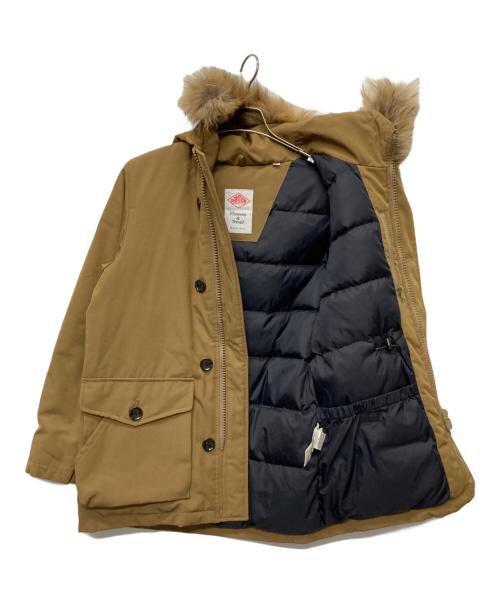DANTON（ダントン）DANTON (ダントン) ファー付フーデッドダウンジャケット ベージュ サイズ:38の古着・服飾アイテム
