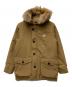 DANTON（ダントン）の古着「ファー付フーデッドダウンジャケット」｜ベージュ